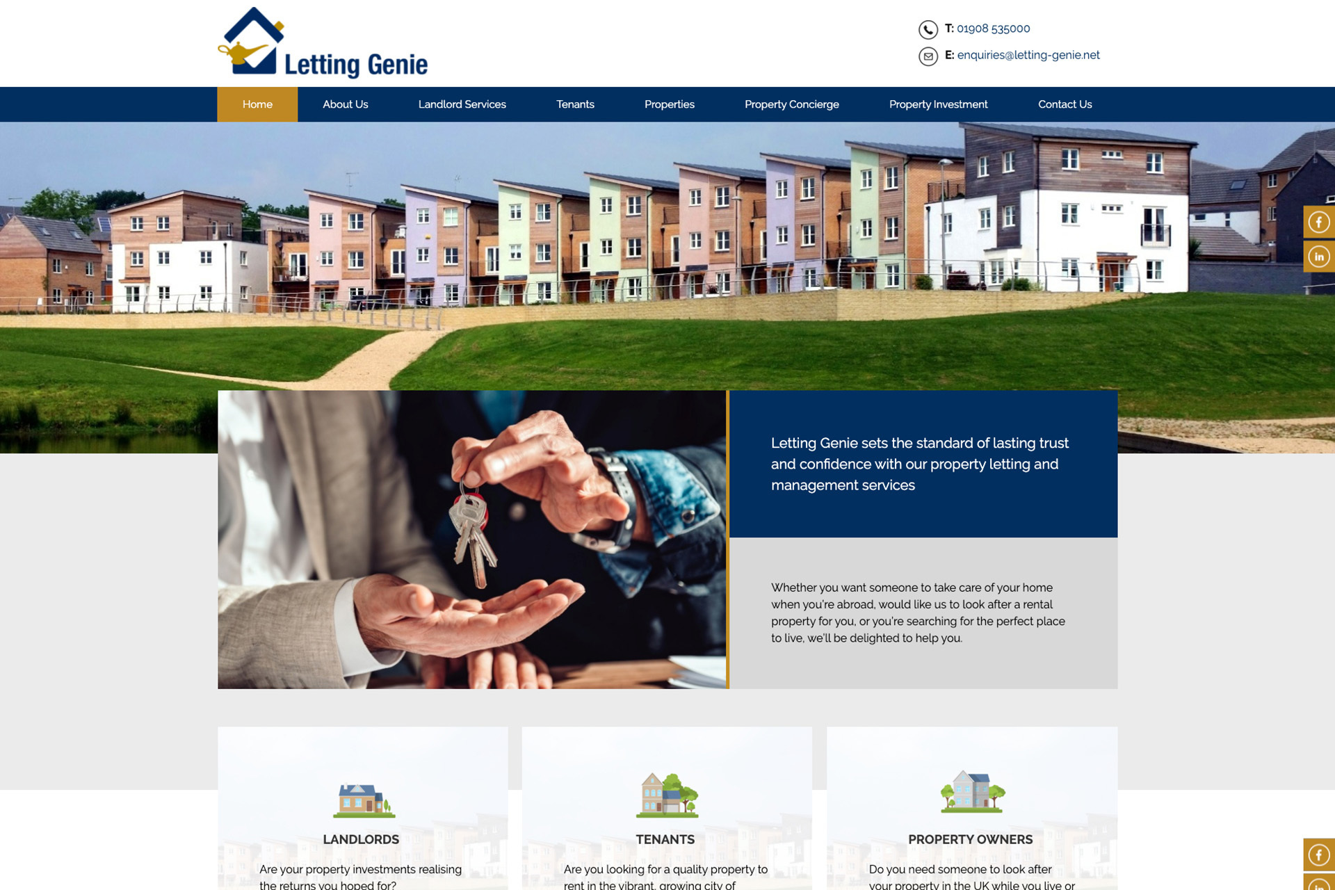 A website design by it'seeze Milton Keynes